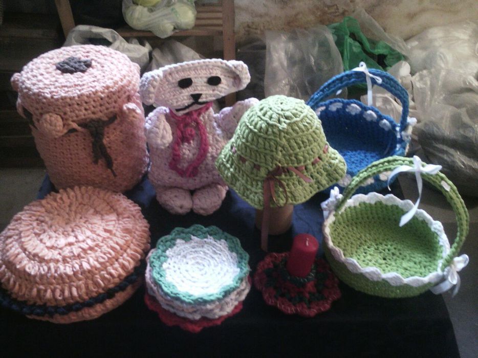 Artesanato em trapilho e renda