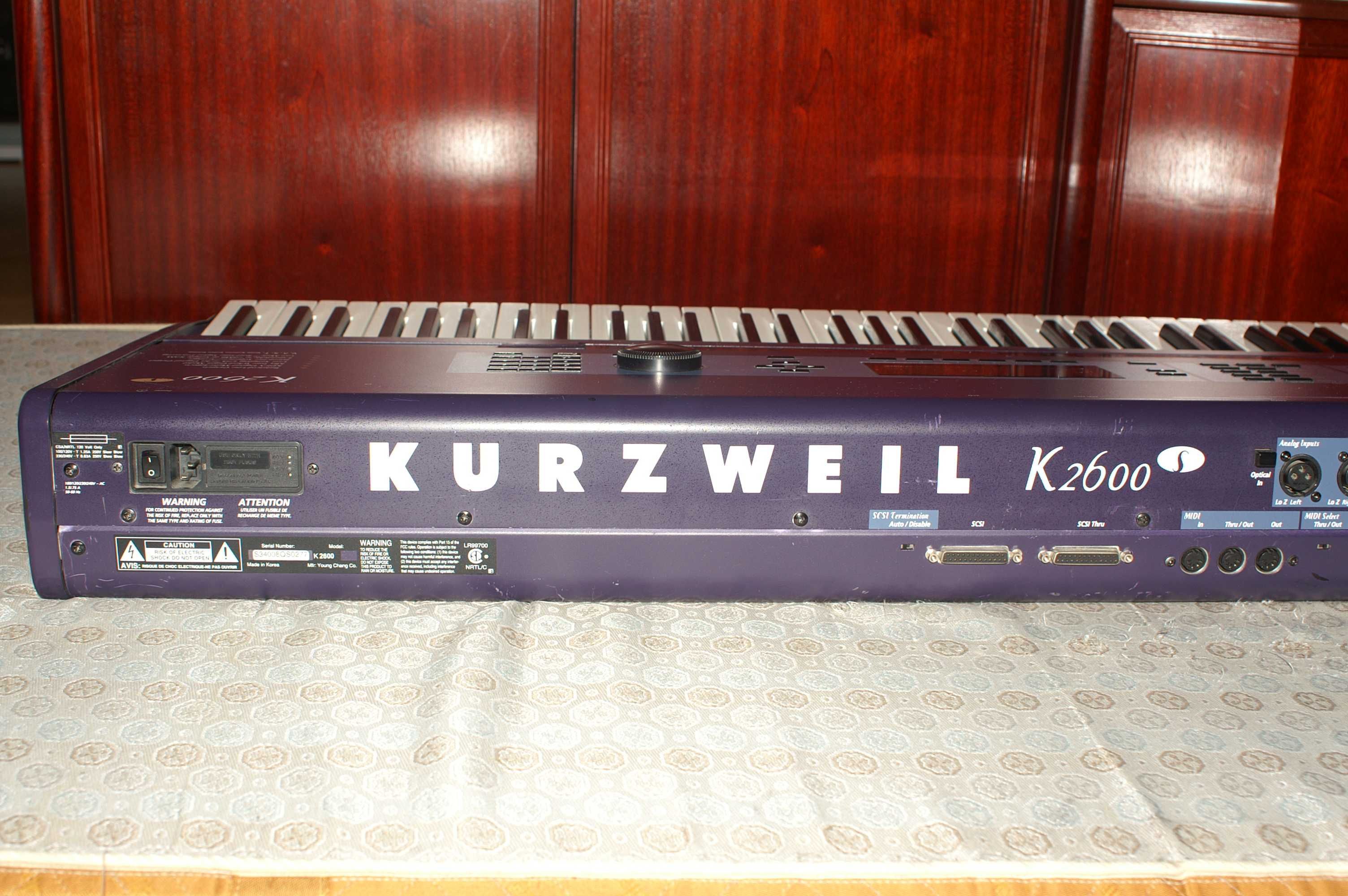 Kurzweil K-2600S kompletny, max rozszerzeń również KDFX