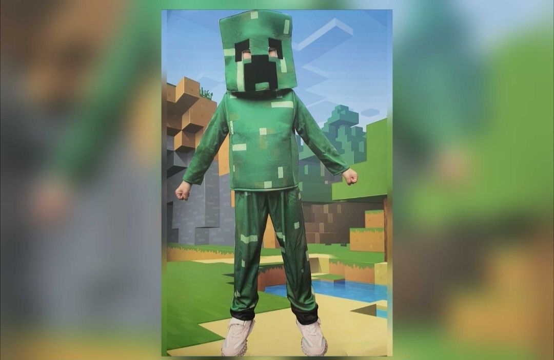 Strój Karnawałowy minecraft kostium 110-120