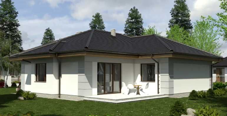 SPRZEDAM Dom parterowy z garażem 126,8 m2 Grzmucin, Gózd, Radom