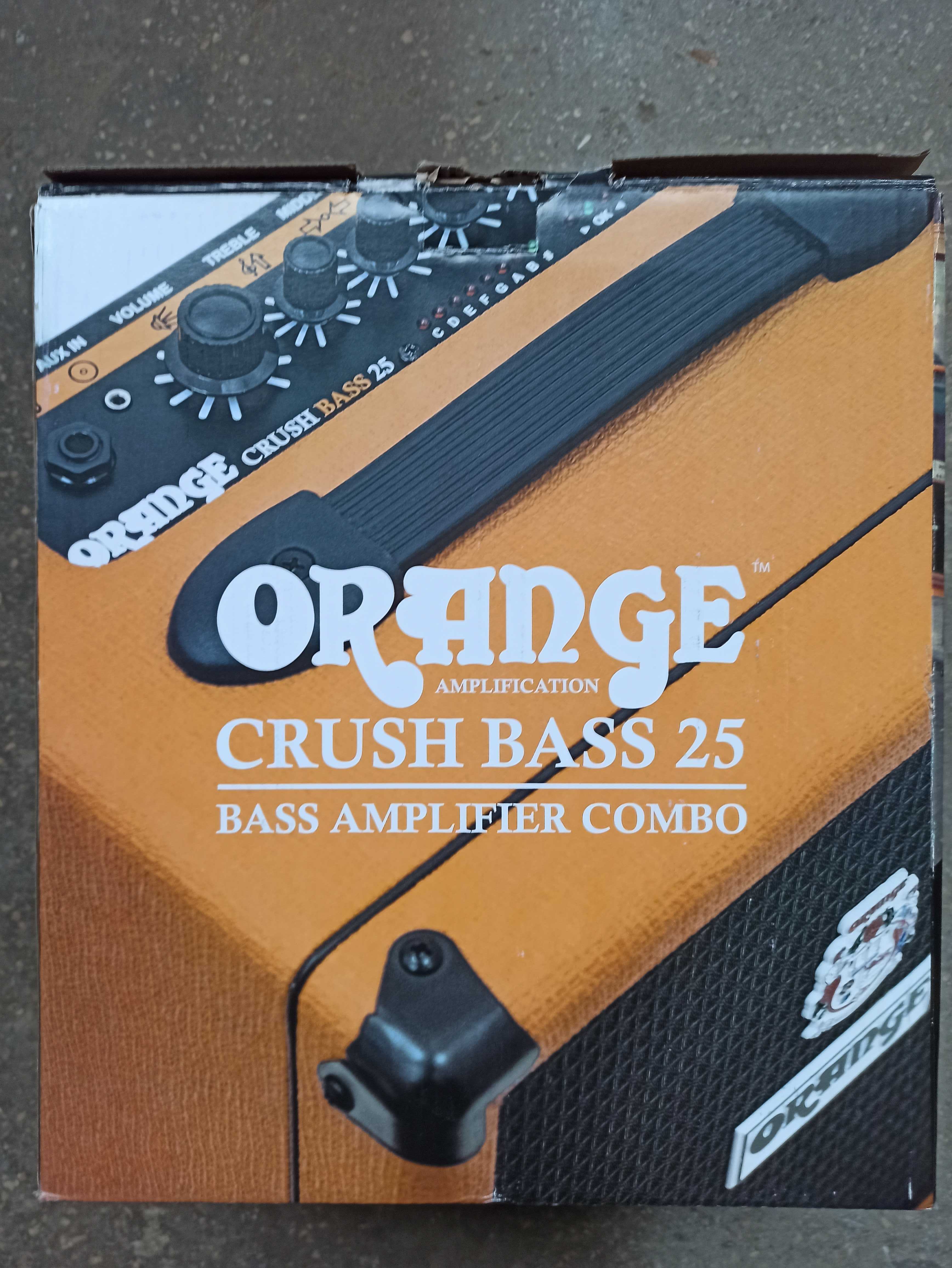 Комбопідсилювач для бас-гітари Orange Crush Bass 25 Black (новий)