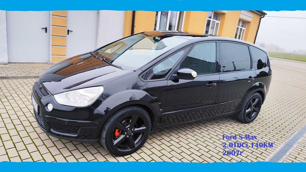Ford S-Max 2.0TDCi 140KM 2007r Koła 18cali, dach panorama NOWY ROZRZAD