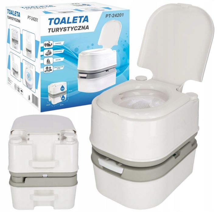 Toaleta turystyczna przenośna mobilne WC na działkę,kemping,pod namiot