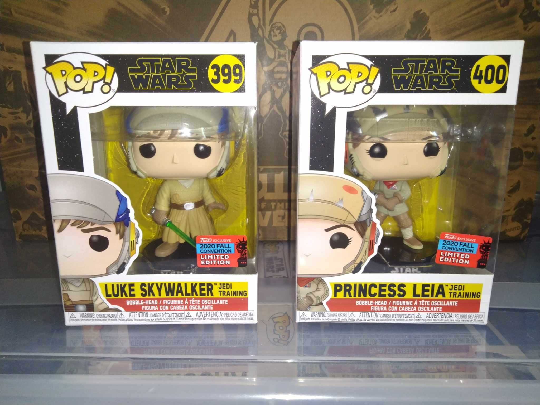 Star Wars Funko pop Luke & Leia Jedi Training 399 i 400