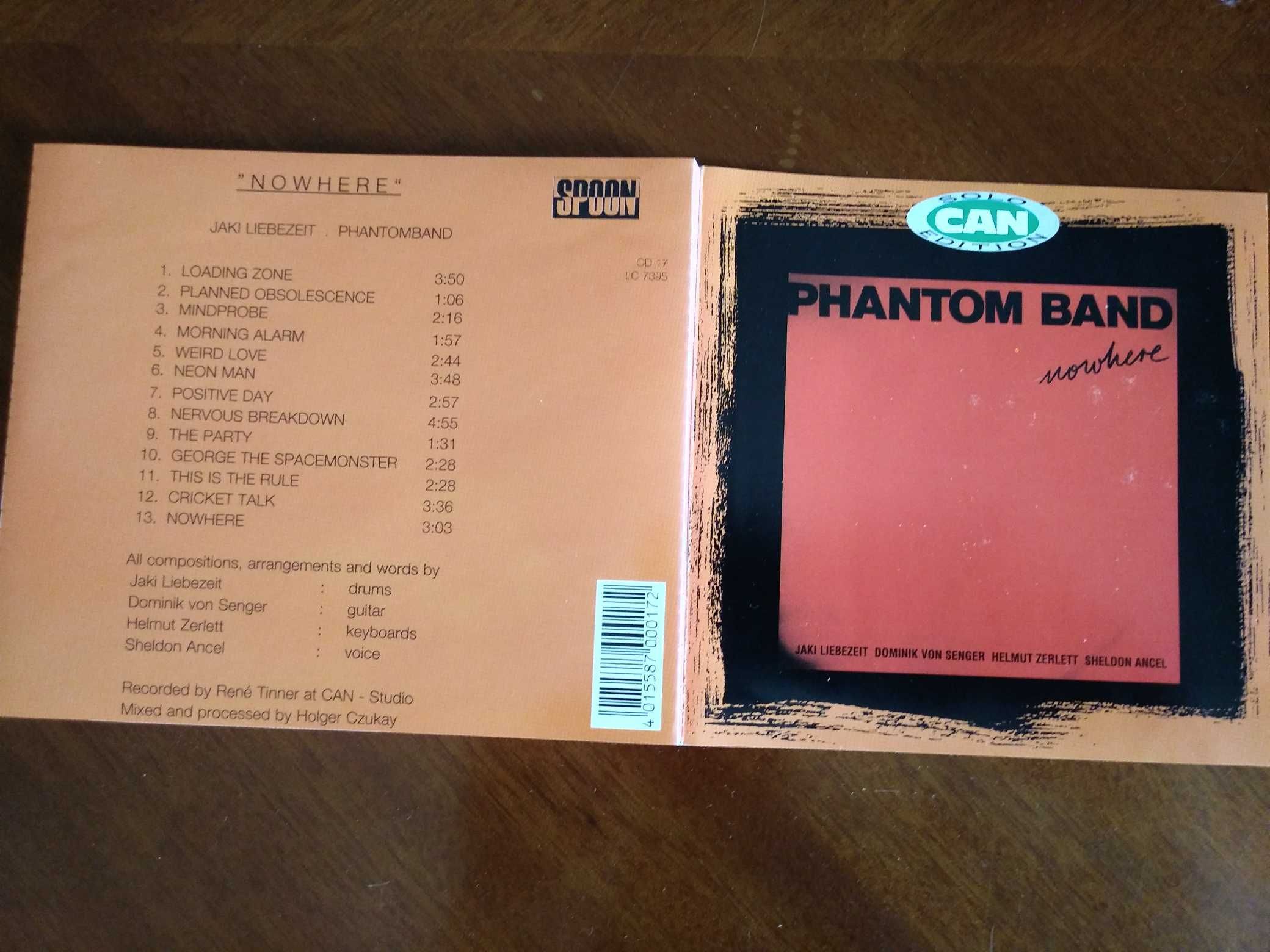 CAN - płyty CD niemieckiej grupy/PHANTOM BAND-Nowhere-Can Solo Edition