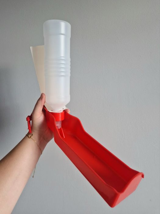 Butelka turystyczna dla psa bidon 500ml miska poidełko