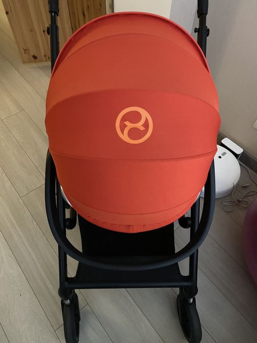 Автолюлька автокрісло Cybex cloud Q autumn gold+адаптери для Balios S