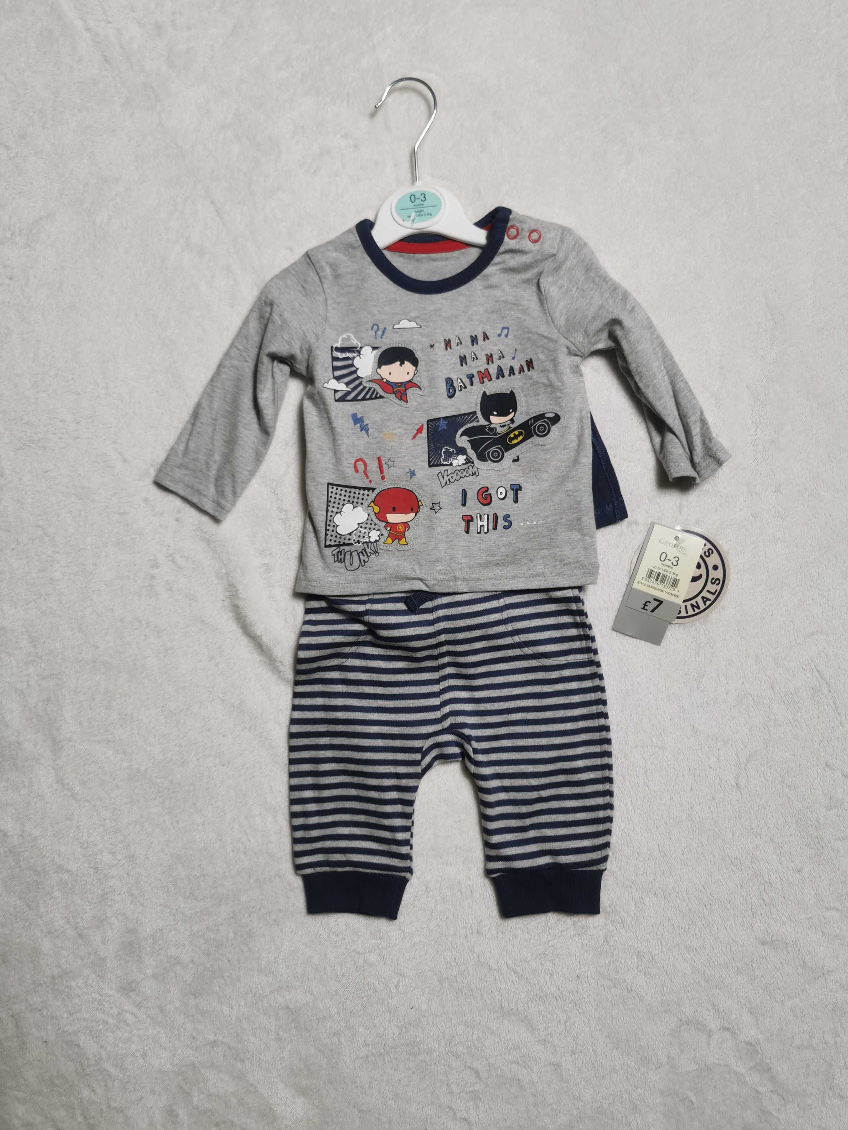 Piżamka piżama dres dla niemowlaka 6-9 miesięcy George