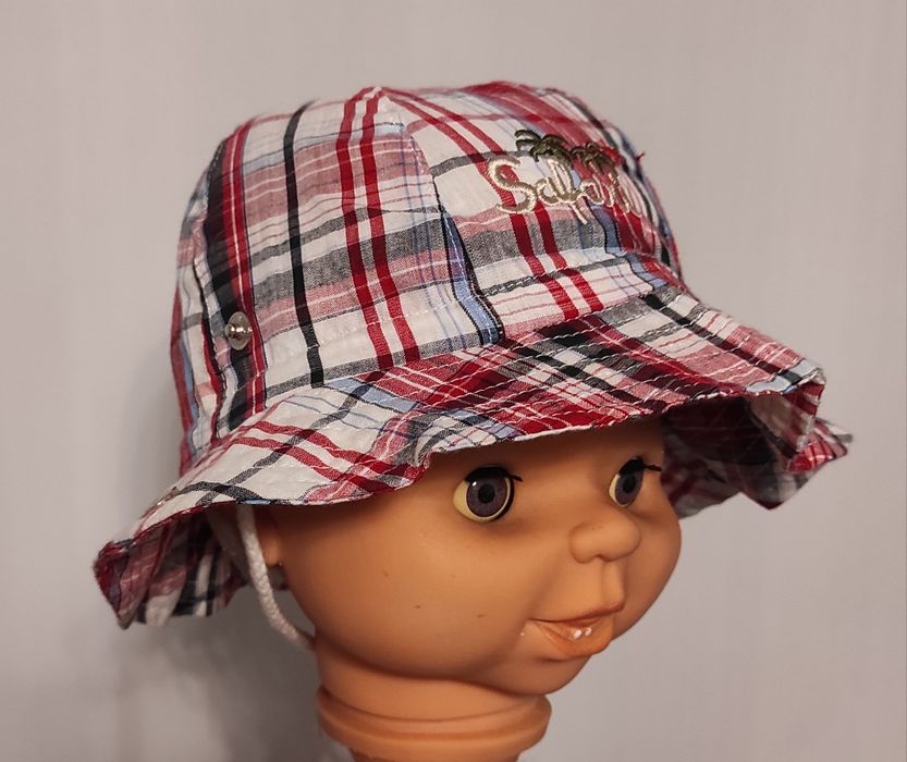 Nowy letni cieniutki kapelusz chłopięcy obw. gł. 48-50 cm