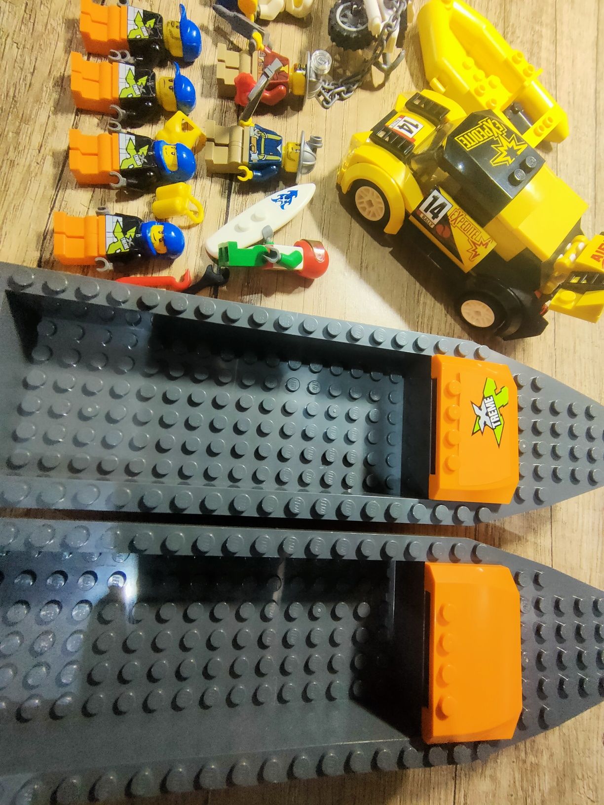 LEGO city pakiet figurki motor motorówka łodzie