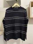 sweter vintage retro dziadkowy w paski L y2k opium drill drip