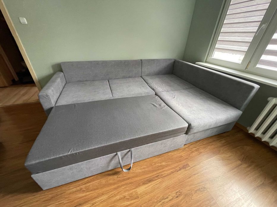 Narożnik z funkcją spania / Sofa narożna rozkładana z pojemnikiem!