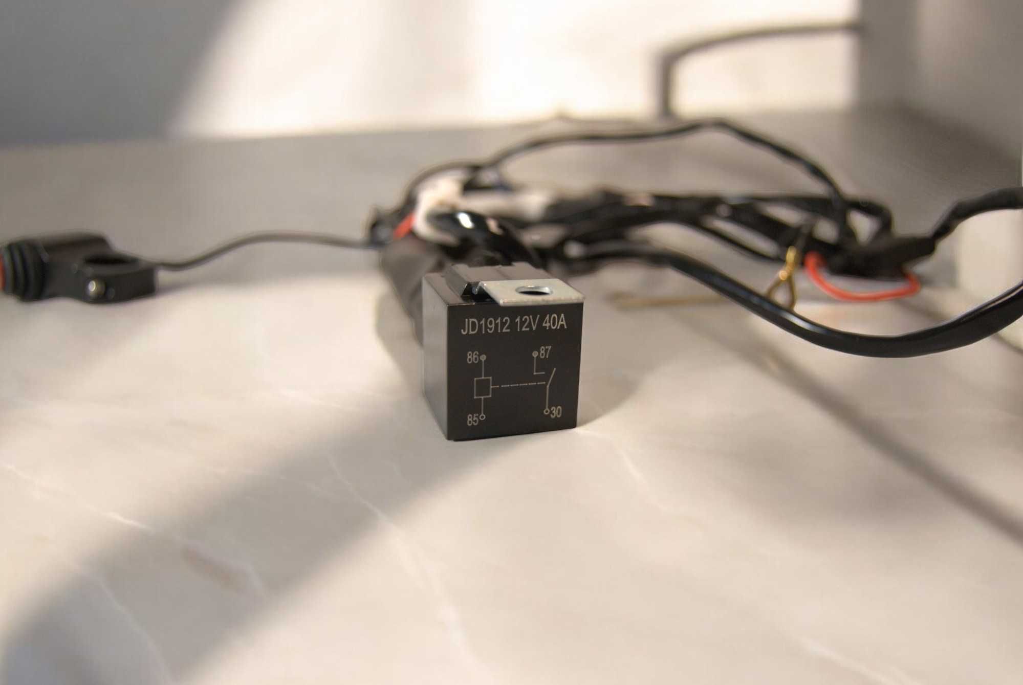 Wiązka przewodów LED, 480 W, 14 AWG, z przekaźnikiem i przełącznikiem