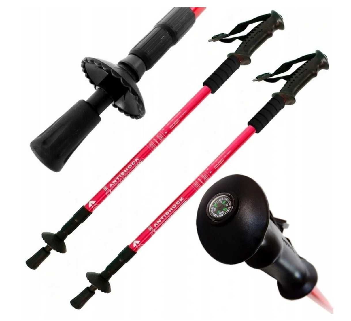 KIJKI TREKKINGOWE do chodzenia nordic walking 63-135cm para 2 SZTUKI
