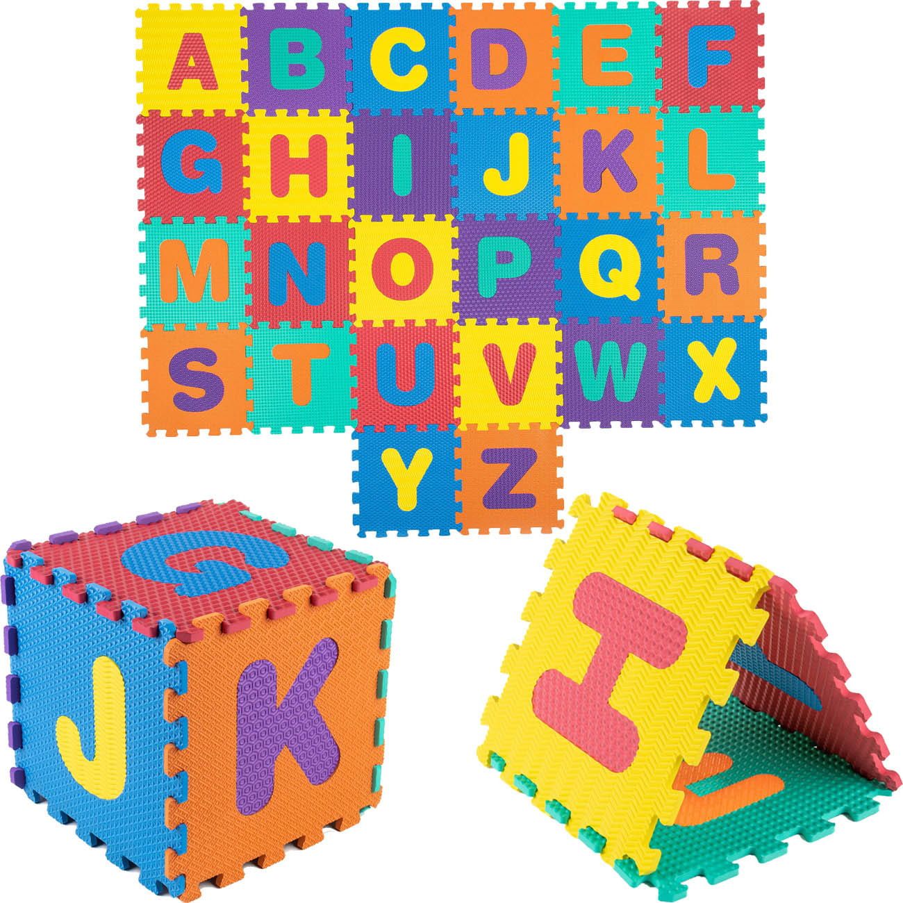 Mata Puzzle Alfabet Xxl alfabet edukacyjna kolorowa miękka dla dzieci