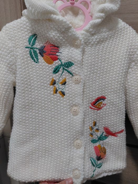 Тепла кофта Nutmeg на дівчинку 18-24 міс