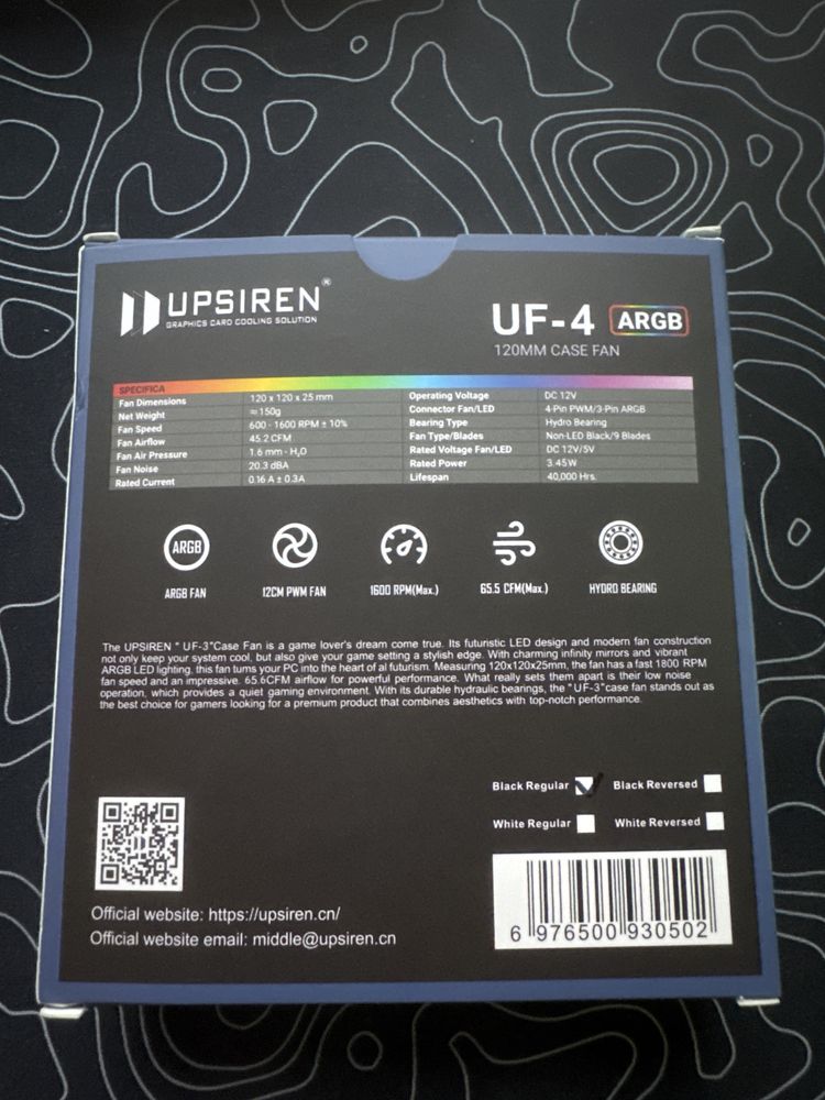3x wentylatory upsiren uf-4 forward