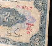 3 notas / nota cruzeiros republica estados unidos brasil