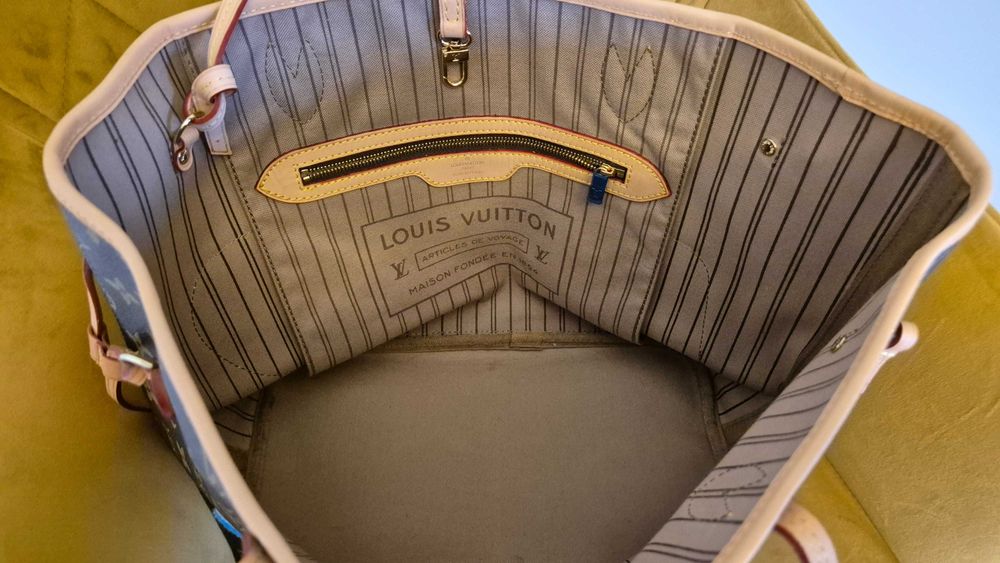 Torebka Louis Vuitton, Neverfull, limitowana, edycja, luksus, skórzana