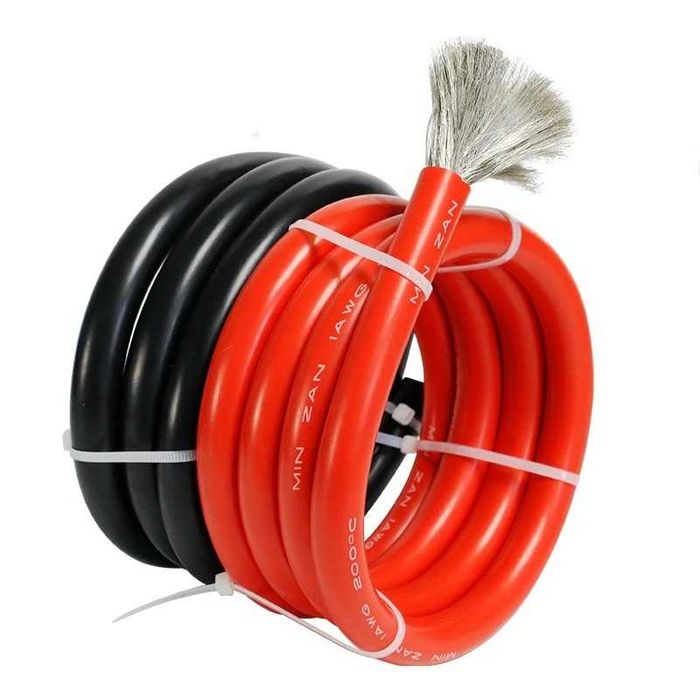 Кабель 6 AWG 8 AWG 10 AWG 12AWG 14AWG 16AWG 18AWG Мягкий Силиконовый.