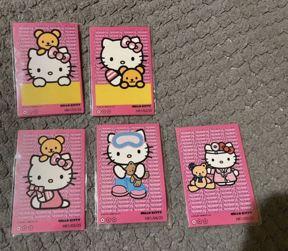 Naklejki kolekcjonerskie do albumu hello kitty sanrio Ala panini