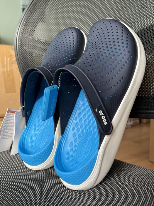 Крокси LiteRide Crocs navy сині чоловічі і жіночі