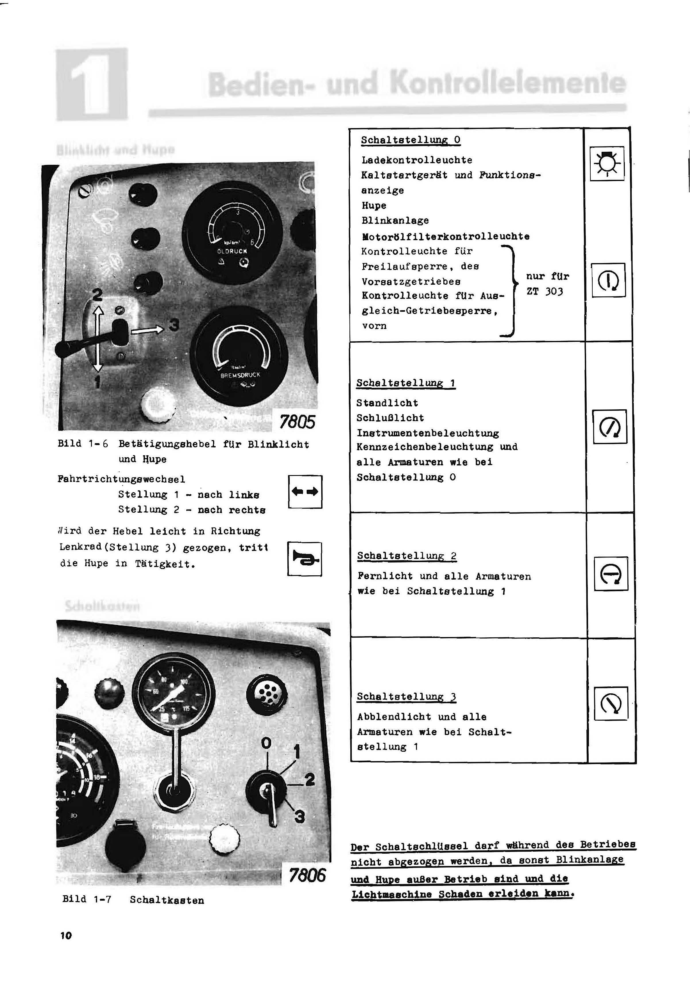 Instrukcja obsługi traktora Fortschritt ZT 300 i 303 po niemiecku