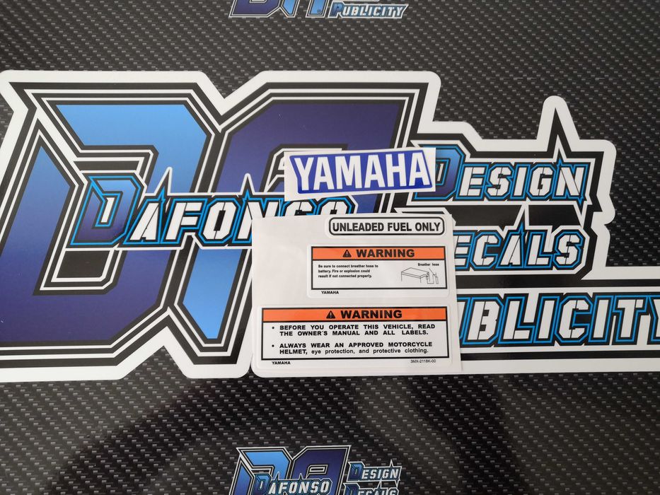 Autocolantes para Yamaha DT 125 R - azul / preta -- 1998