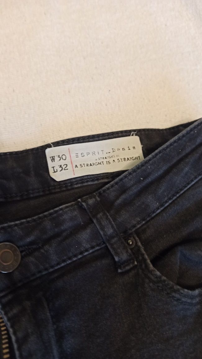 Spodnie Jeans damskie czarne Dżinsy L 32 r.40