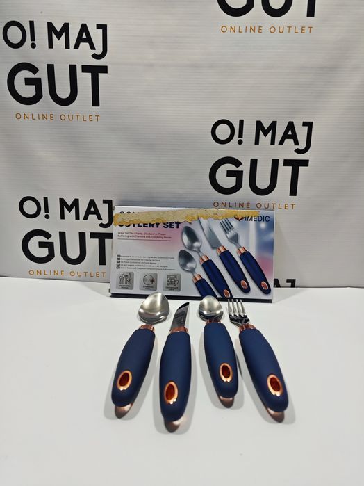 Sztućce Comfort Grips - Zestaw Niebieski