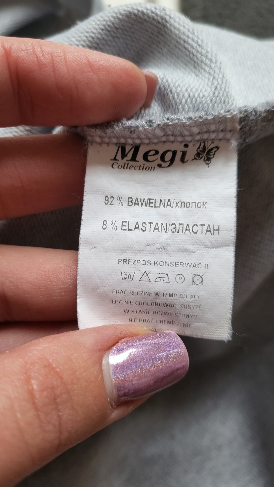 Bluza dresowa tunika z kieszeniami M