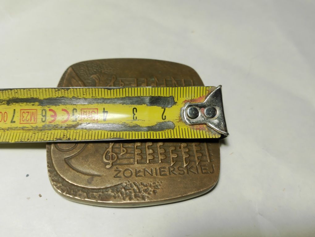 Stary mosiężny medal Kołobrzeg 76.