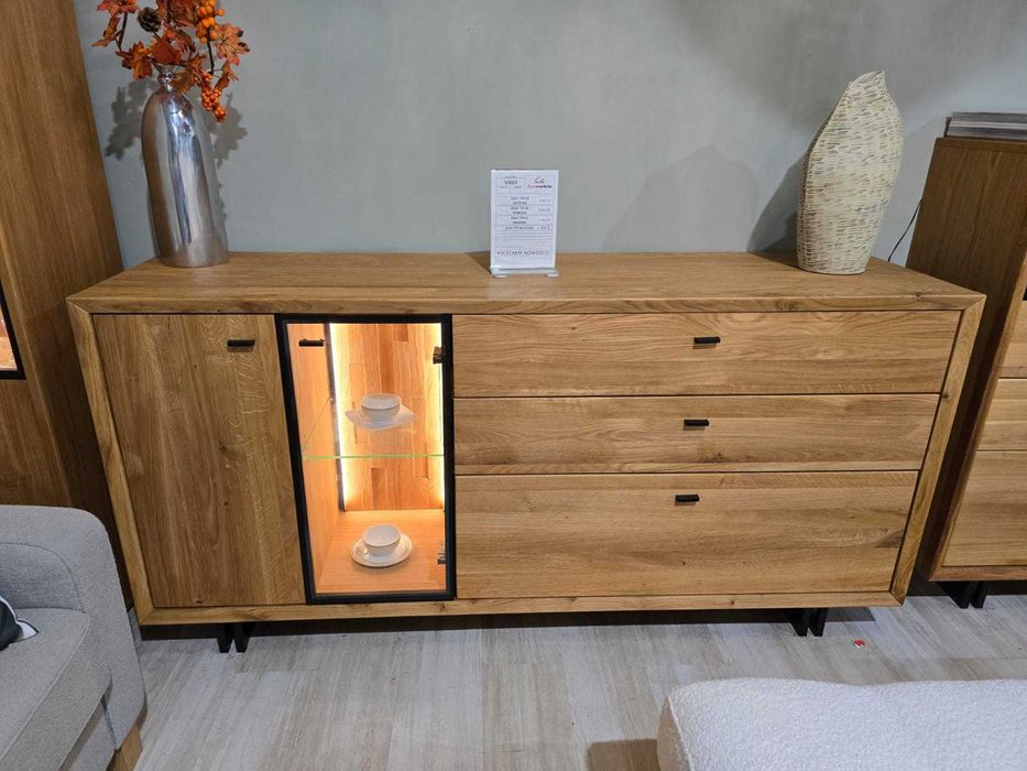 Drewniana Komoda do Salonu Vigo Typ 49 DEKORT