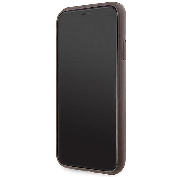 Etui Guess 4G Stripes na iPhone 11 / Xr - brązowe