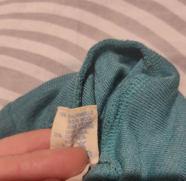 Spodnie wełniane merino jedwab 86/92 Engel