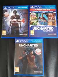 Uncharted 4 + Uncharted Zaginione dziedzictwo + Uncharted kolekcja