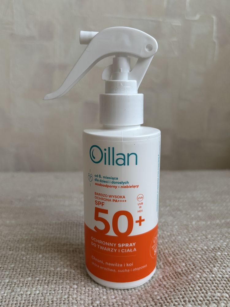Oillan 50 spf do twarzy i ciala NOWY