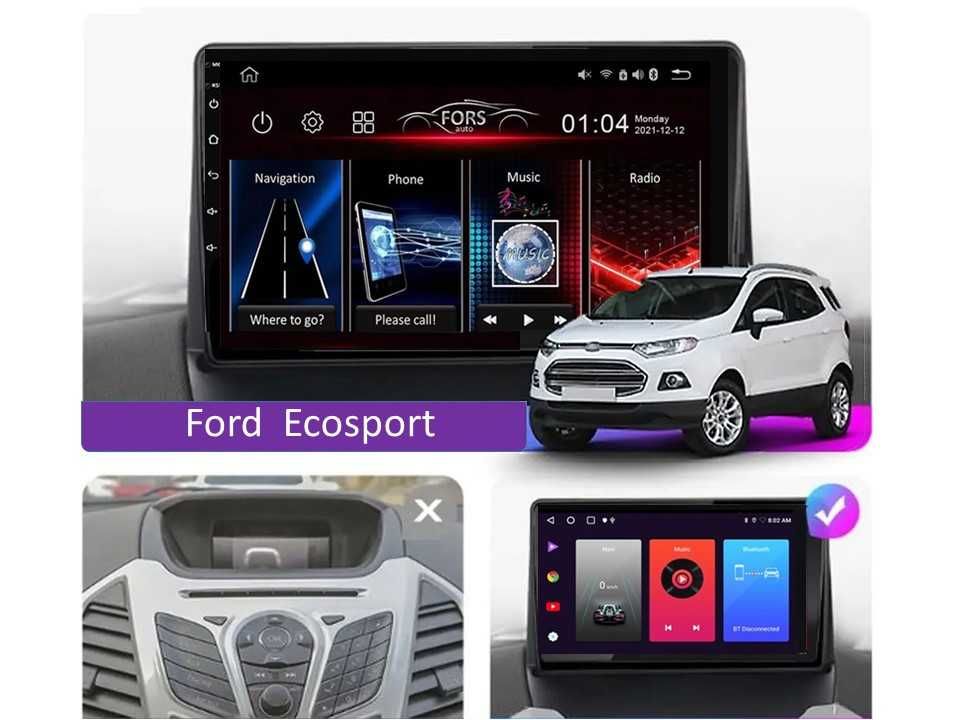 Radio samochodowe Android Ford Ecosport (9", low-end) 2012.-2017