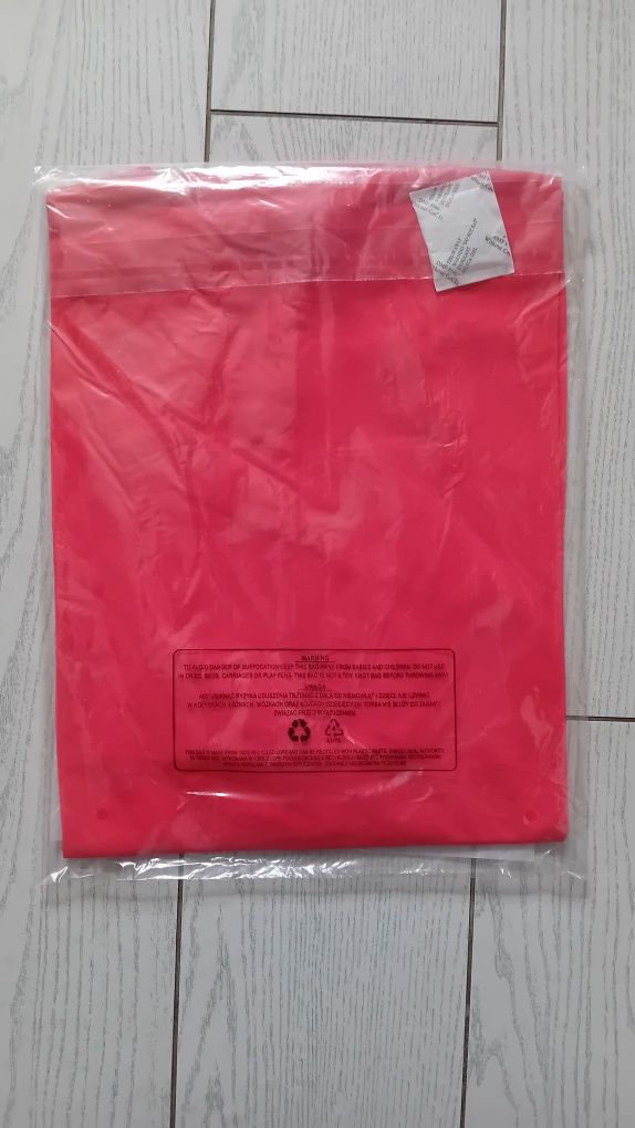 Nowy! T-shirt 4F męski M jasno czerwony z dużym logo