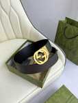 GUCCI Signature Men's Belt Gold
