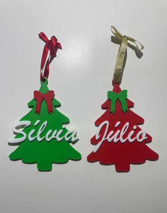 Árvore de Natal personalizada com nome