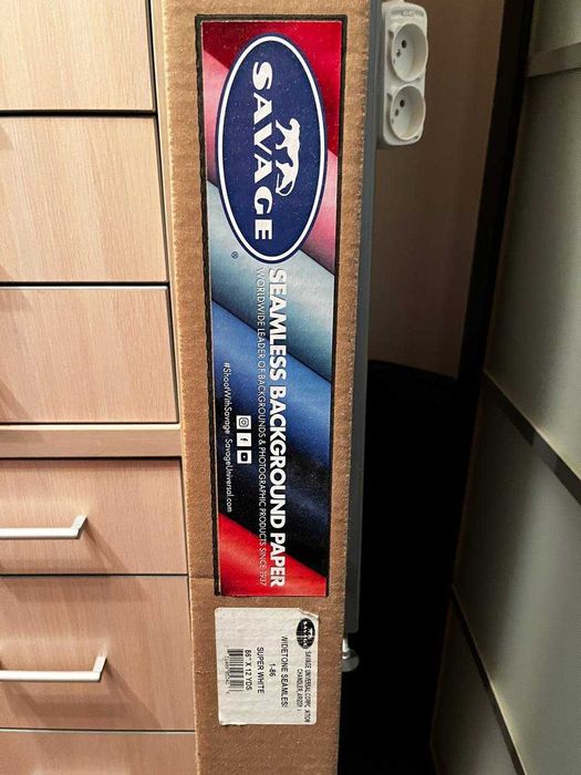 Фон паперовий Savage Widetone Білий рулон 2.72 x 11 м