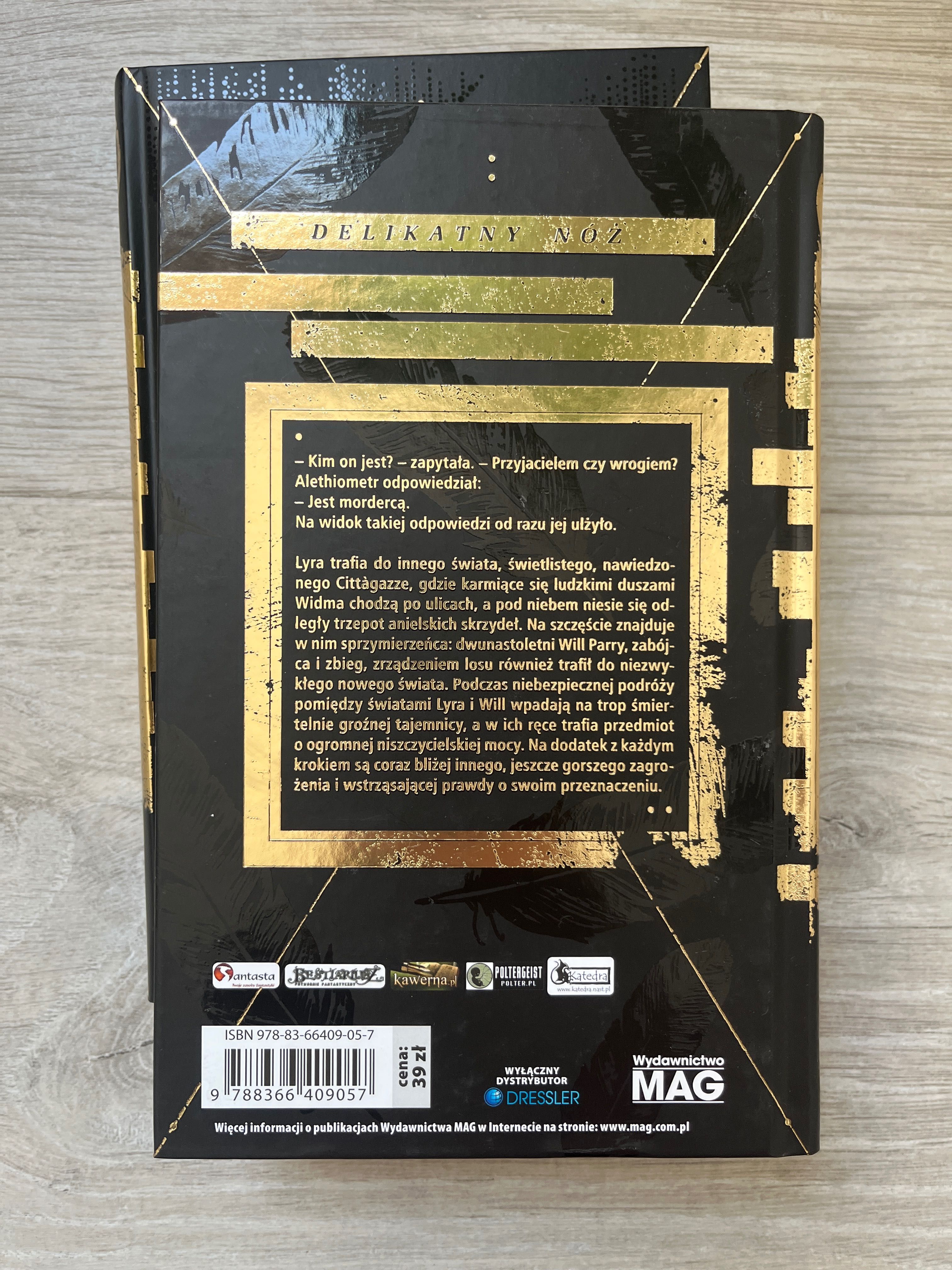 Mroczne Materie - Philip Pullman - tom 1 i 2 - twarda okładka