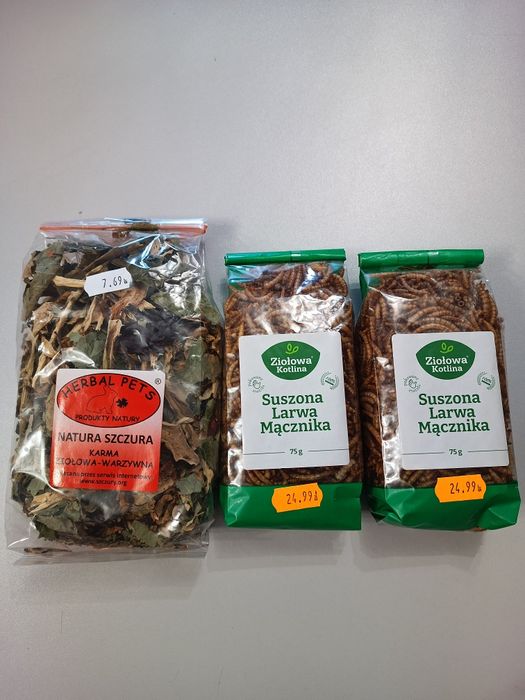 Herbal pets natura szczura i mączniki. Karma dla szczurów.