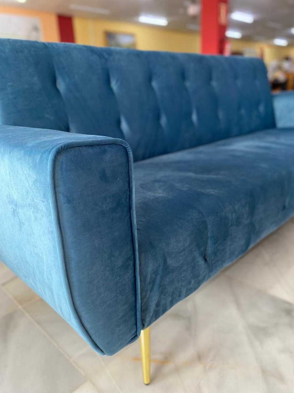 sofá-cama azul - portes grátis - cores