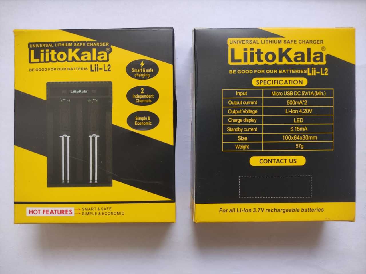 Liitokala Lii-L2 - ładowarka aku. Lithium Ion 3,7V