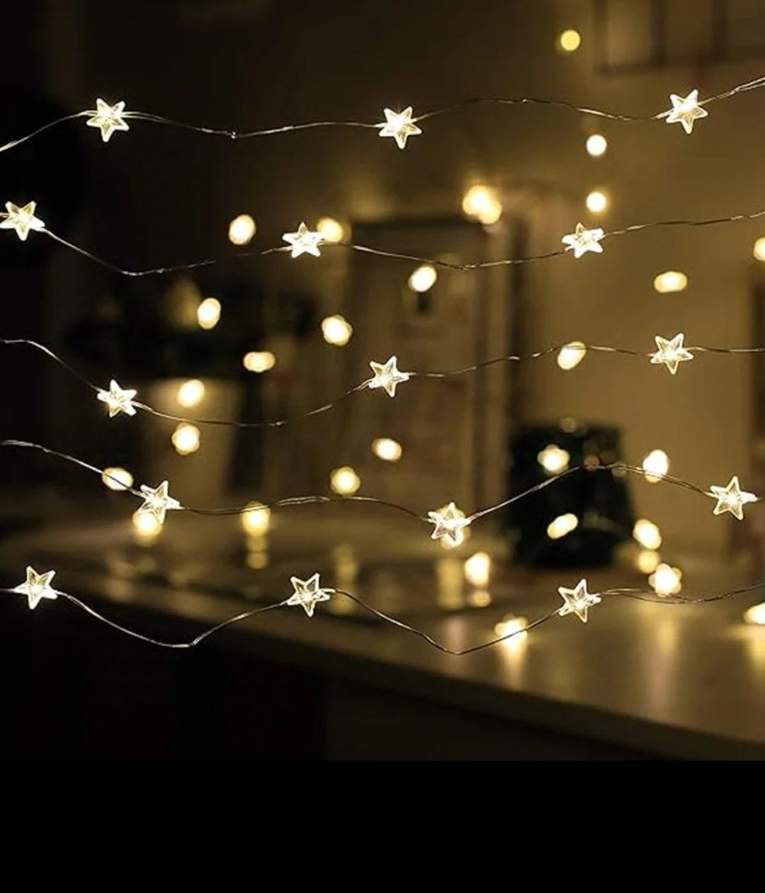 Гірлянда Led 60 зірок, star, 6метрів