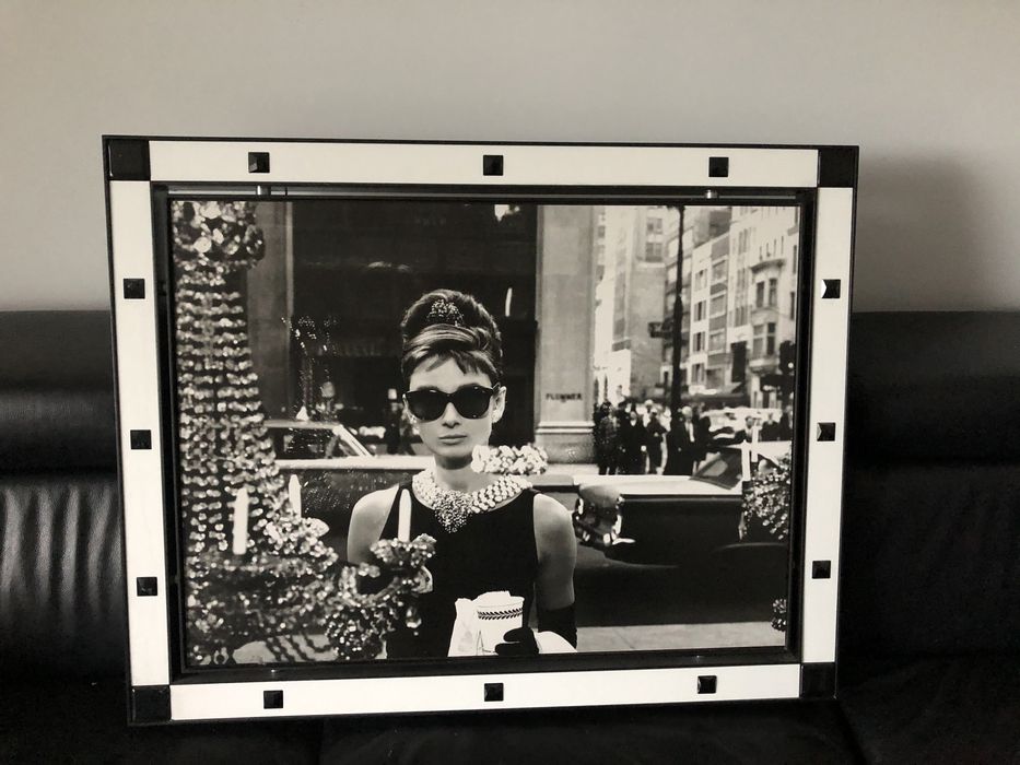 Przepiękny obraz Audrey Hepburn Art Design and Frame certyfikat unikat