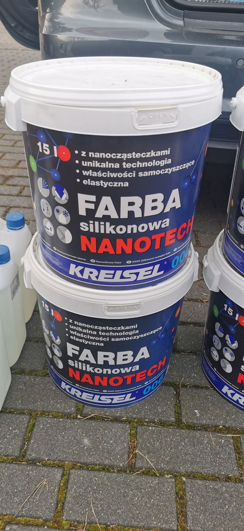 Farba Elewacyjna Biała Kreisel Nanotech Silikonowa 006 z Jonami Srebra