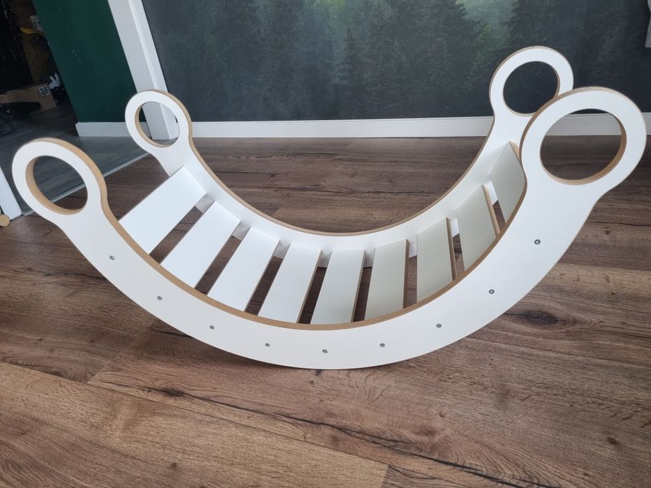 Biały Bujak Drewniany Babywood M